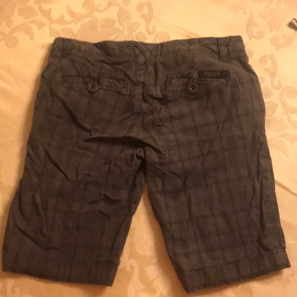 FoxGirls sz 3 Charcoal & Black Walking Shorts - Picture 3 of 4